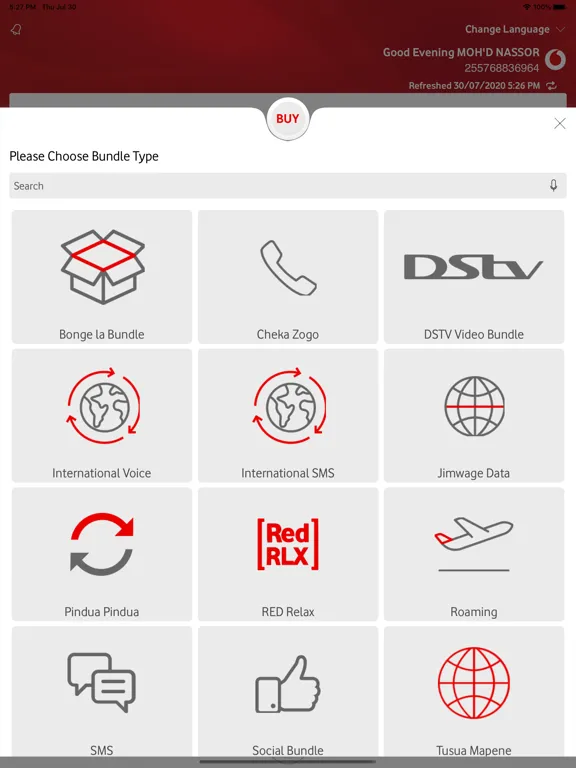 My Vodacom Tanzania iPad  سکرین شاٹس