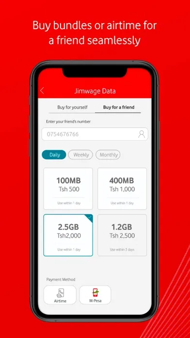 My Vodacom Tanzania سکرین شاٹس