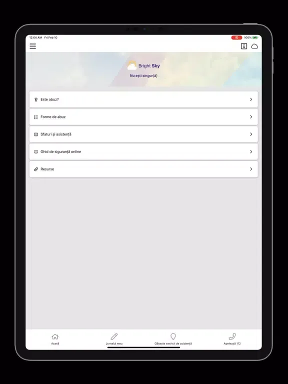 Bright Sky RO iPad  स्क्रीनशॉट
