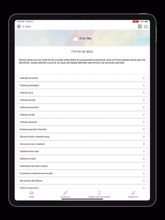 Bright Sky RO iPad  स्क्रीनशॉट
