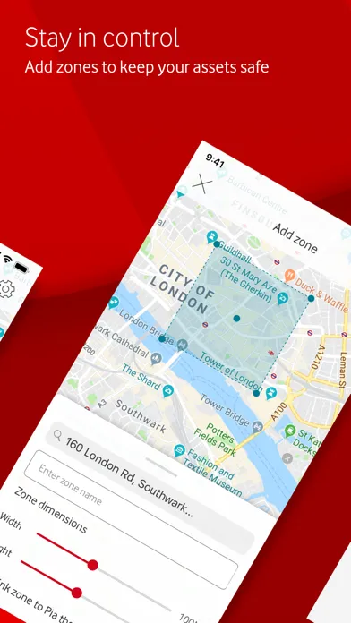 Capturas de pantalla de Vodafone Business Tag & Track