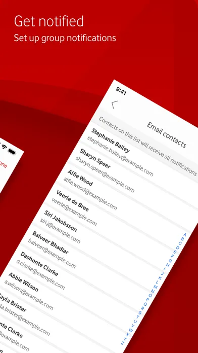 Capturas de pantalla de Vodafone Business Tag & Track