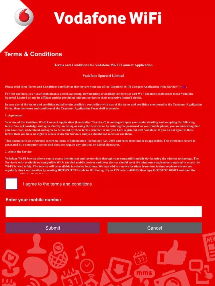 Vodafone WiFi Connect iPad  Screenshots
