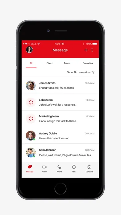 Zrzuty ekranu Vodafone UC with RingCentral