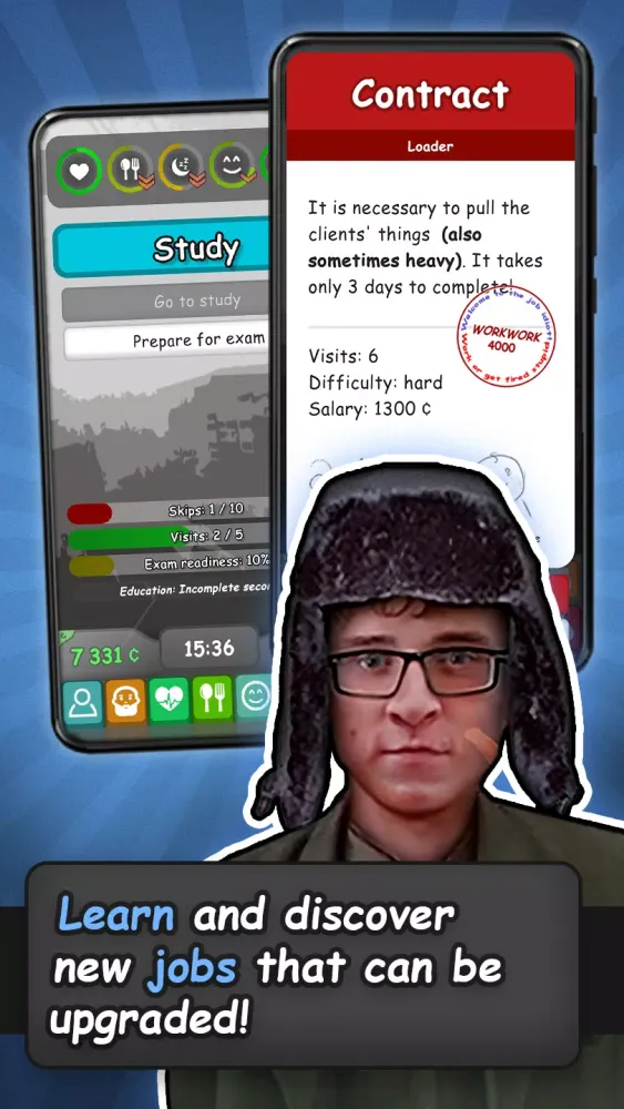 Tangkapan skrin Homeless: Life Simulator