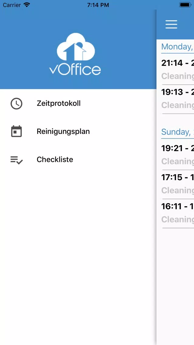 vOffice vor Ort Screenshots