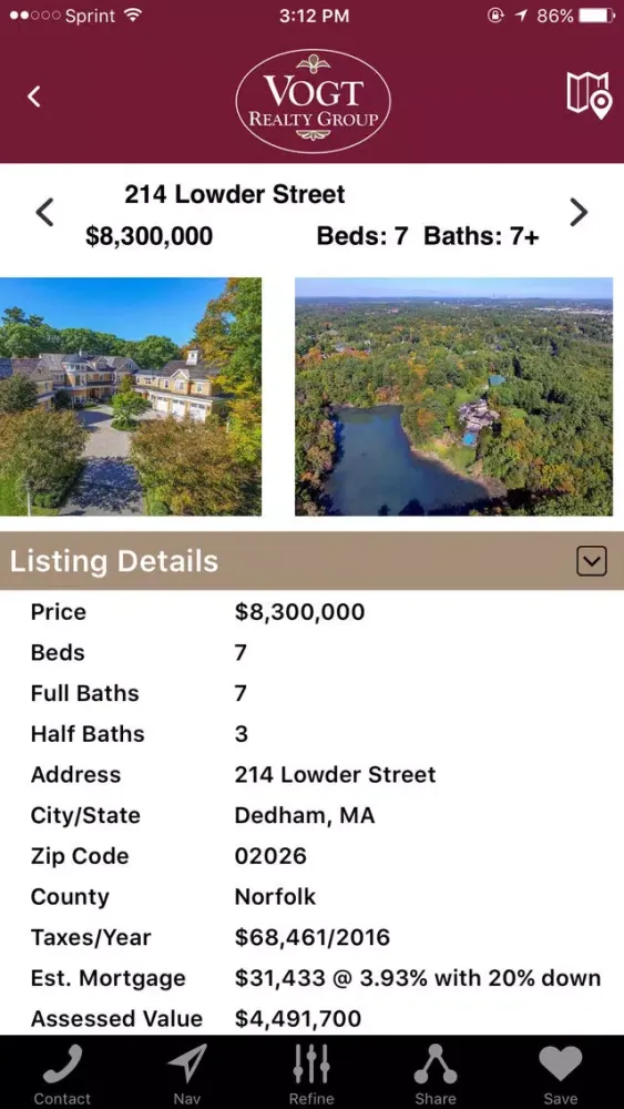 Capturas de pantalla de Vogt Realty Group Home Search