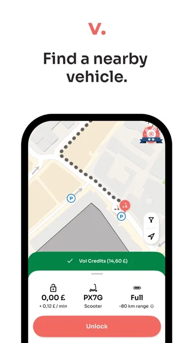 Скриншоты Voi – e-scooter & e-bike hire