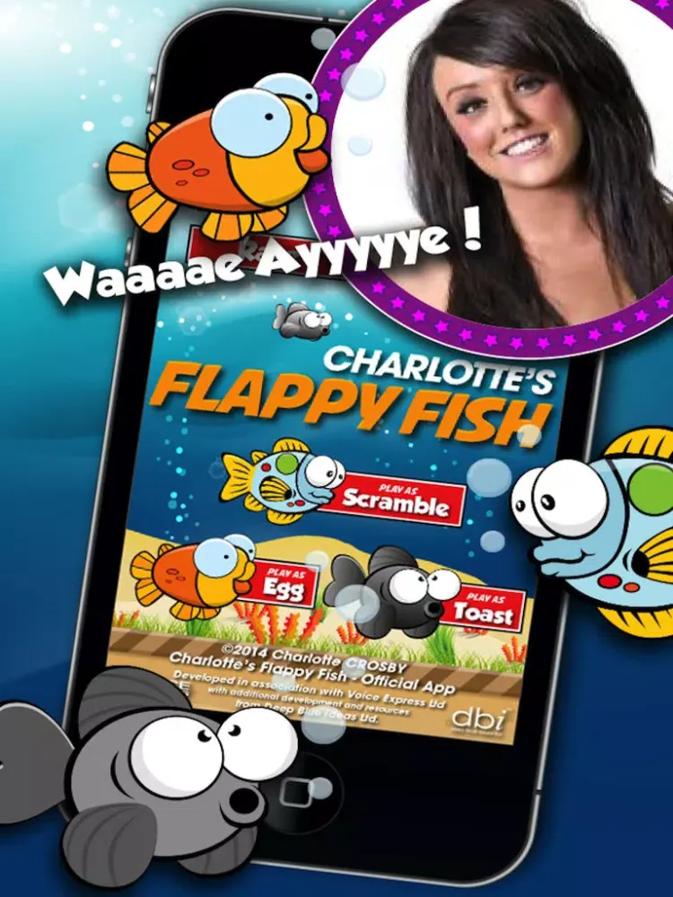 Ảnh chụp màn hình của Charlotte's Flappy Fish iPad 