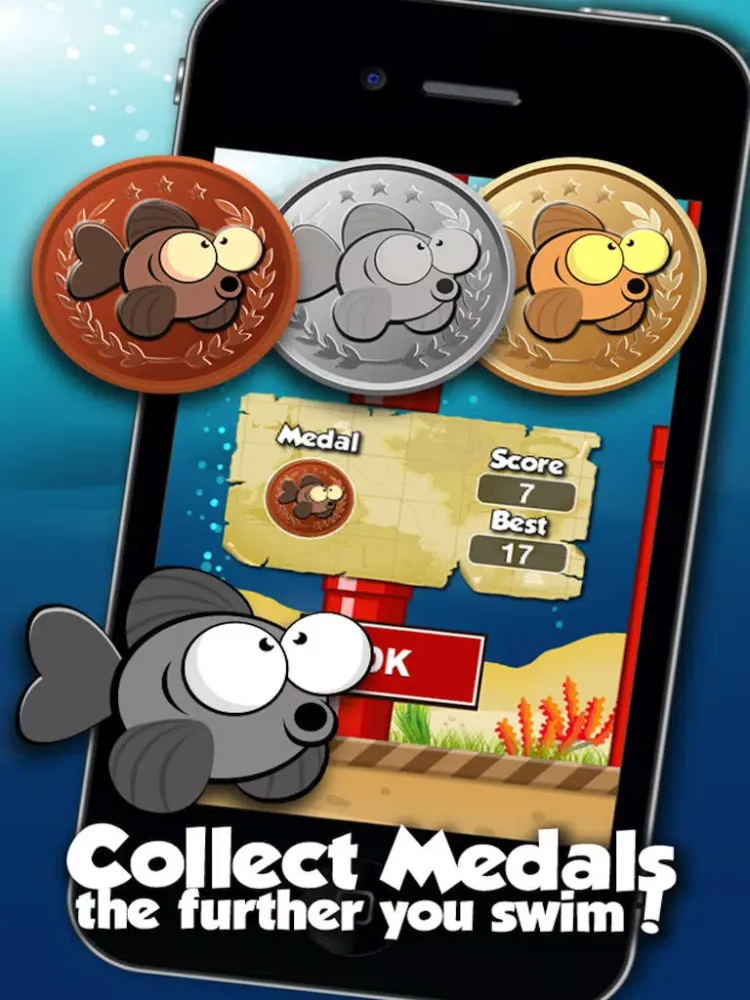 Ảnh chụp màn hình của Charlotte's Flappy Fish iPad 