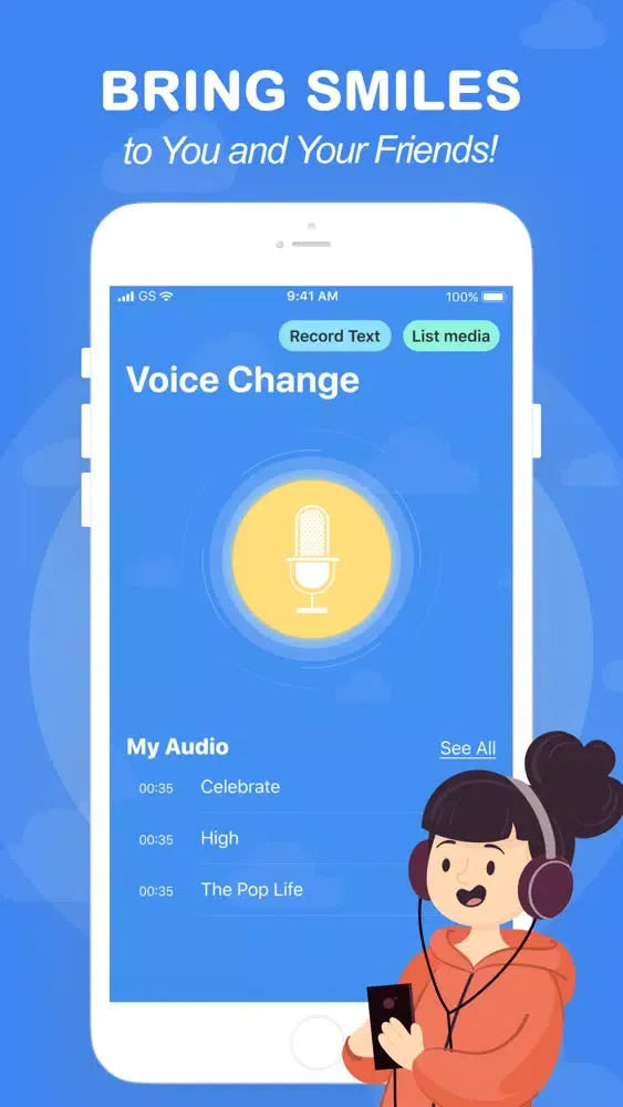Capturas de tela do Voice Converter - Voice change