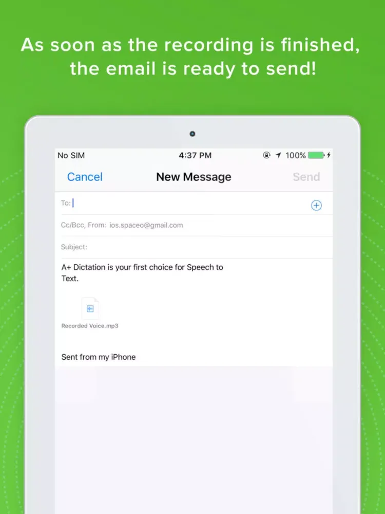 صور A+ Dictation - Speech to Text iPad 