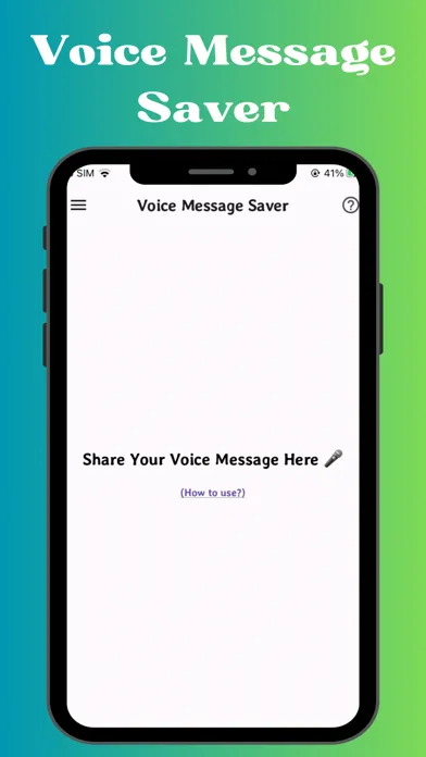 Tangkapan skrin Voice Message Saver