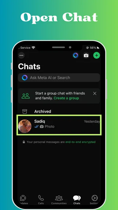Tangkapan skrin Voice Message Saver