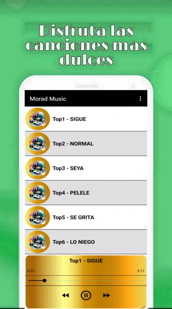 Capturas de pantalla de Morad Music 2024
