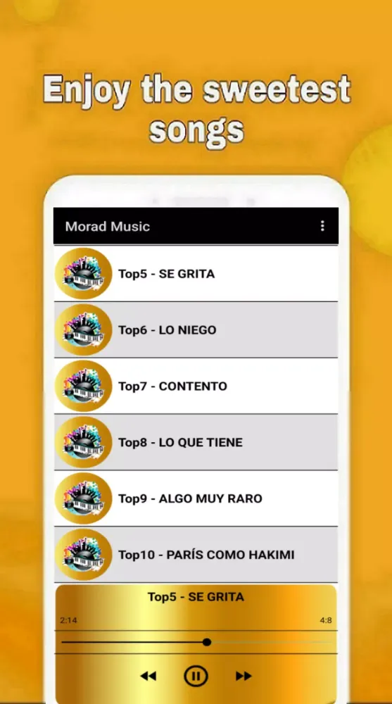 Capturas de pantalla de Morad Music 2024