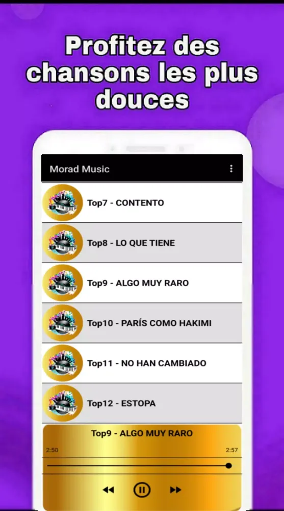 Capturas de pantalla de Morad Music 2024