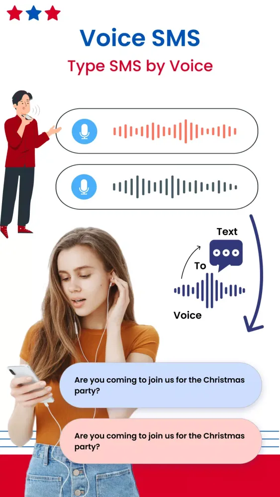 Voice SMS, Type SMS by Voice Screenshots