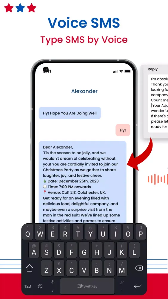 Voice SMS, Type SMS by Voice Screenshots