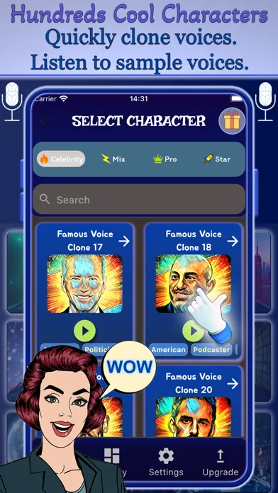 ภาพหน้าจอของ AI Voice Changer - Voices AI