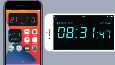 Capturas de tela do Bedside Clock - Time widgets