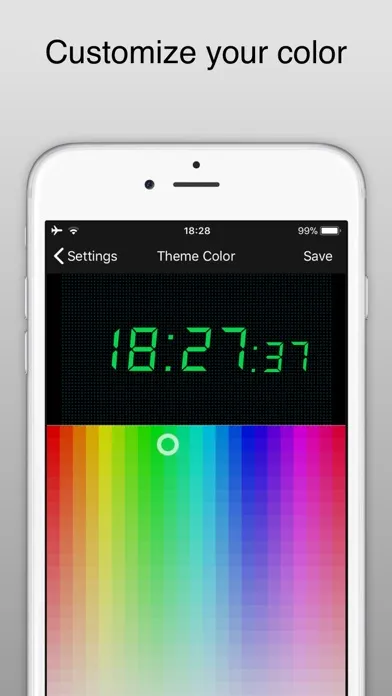 Screenshot di Bedside Clock - Time widgets