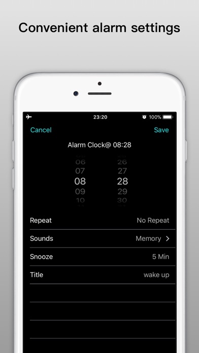 Capturas de tela do Bedside Clock - Time widgets