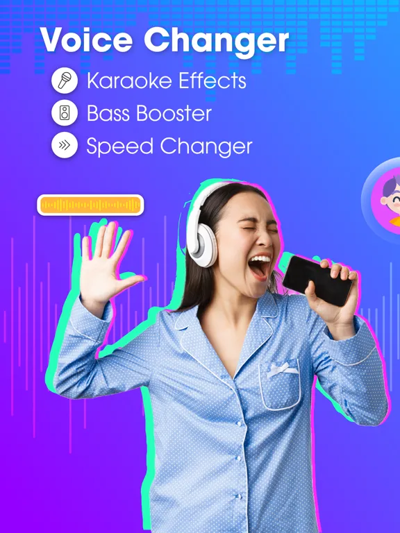 Ảnh chụp màn hình của Voice Changer Ai: Sound Effect iPad 