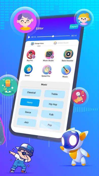 Ảnh chụp màn hình của Voice Changer Ai: Sound Effect