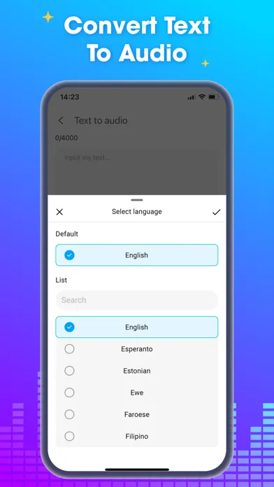 Ảnh chụp màn hình của Voice Changer Ai: Sound Effect