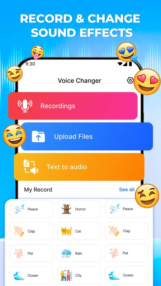 Voice Changer Sound Effects Ekran Görüntüleri
