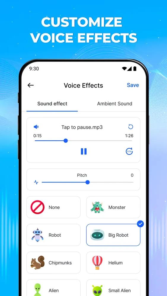 Voice Changer Sound Effects Ekran Görüntüleri