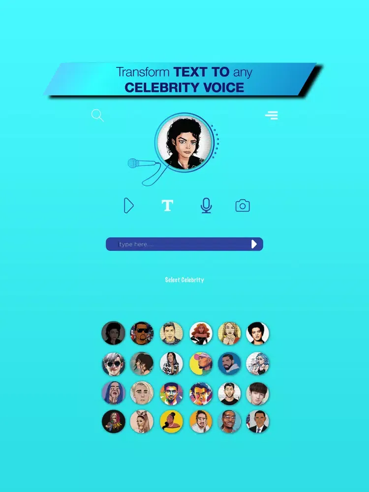 Capturas de pantalla de Voice Changer Famous Celebrity iPad 