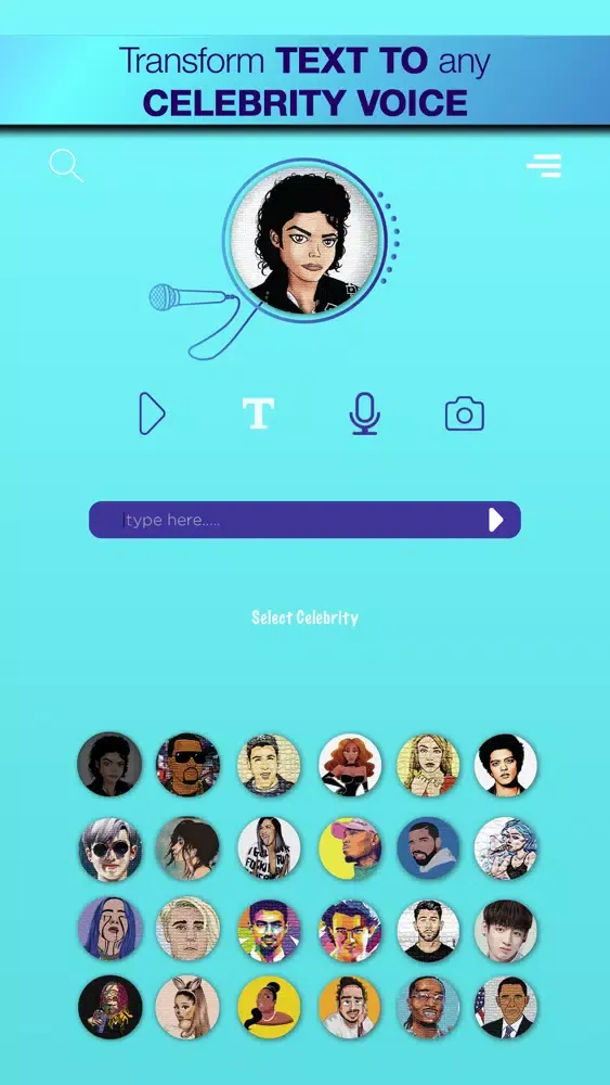Capturas de pantalla de Voice Changer Famous Celebrity