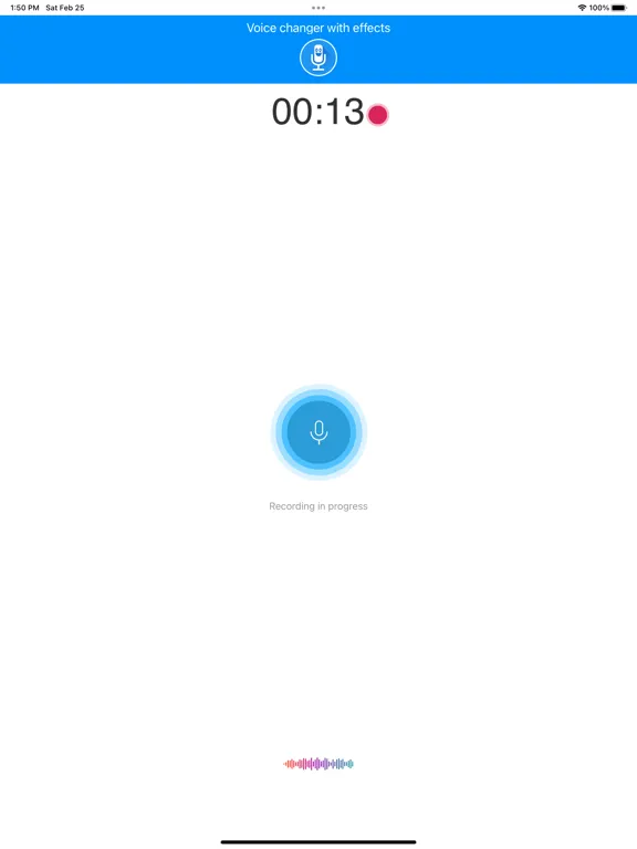Voice Changer With Echo Effect iPad  سکرین شاٹس