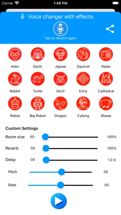 Voice Changer With Echo Effect سکرین شاٹس