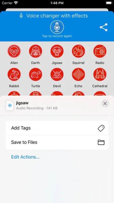 Voice Changer With Echo Effect سکرین شاٹس
