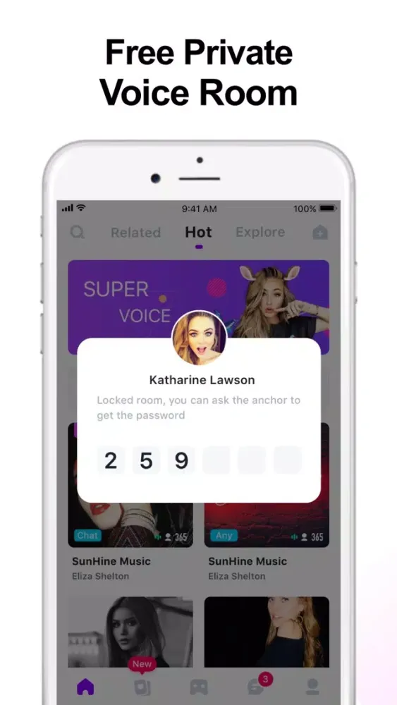 تصاویر Waka - Group Voice Chat App