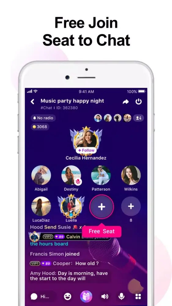 تصاویر Waka - Group Voice Chat App