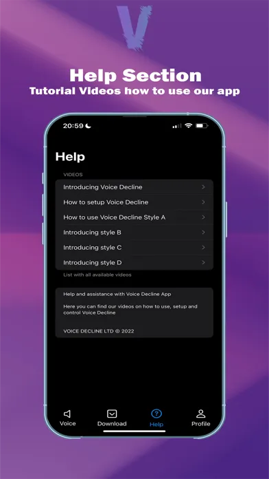 Voice Decline Ekran Görüntüleri