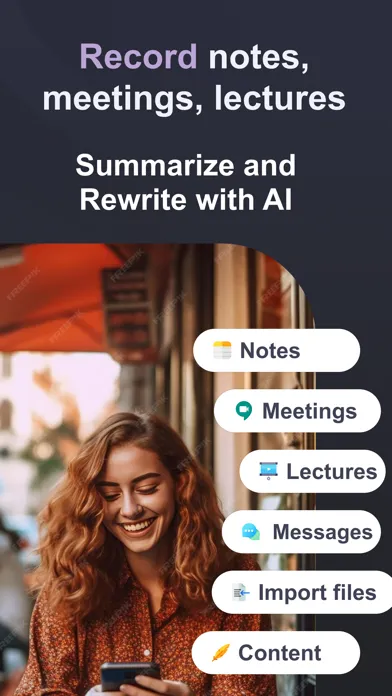 SpeakApp AI: Voice Notes Screenshots
