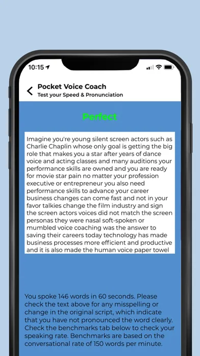 Pocket Voice Coach スクリーンショット