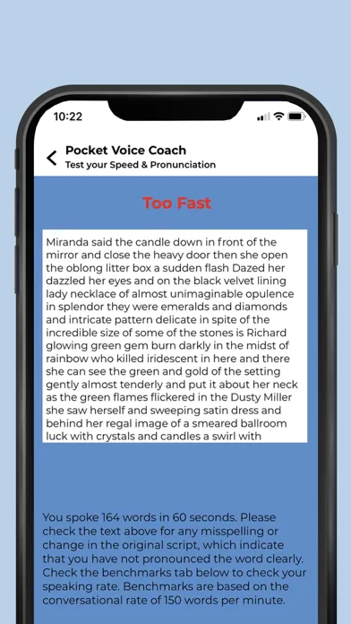 Pocket Voice Coach スクリーンショット