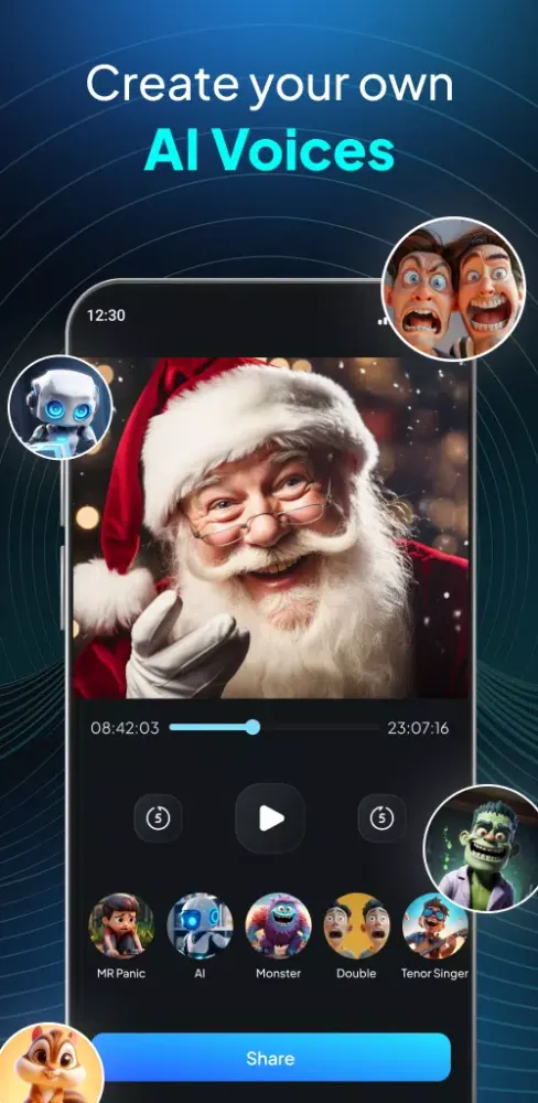 تصاویر Voice Changer AI & Recorder