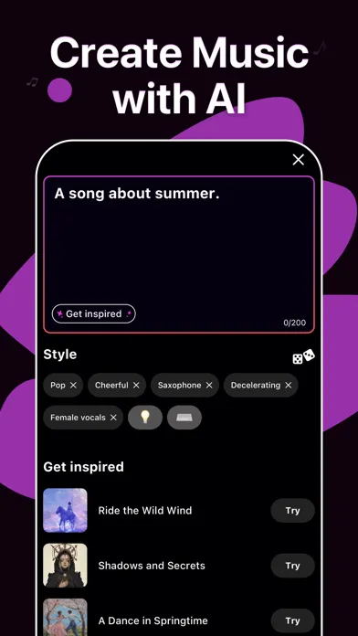 AI Music Generator, Song—Waazy应用截图