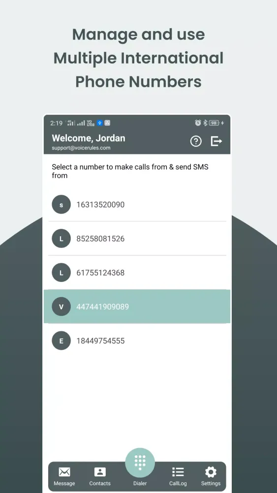Capturas de pantalla de Business Virtual Phone Number