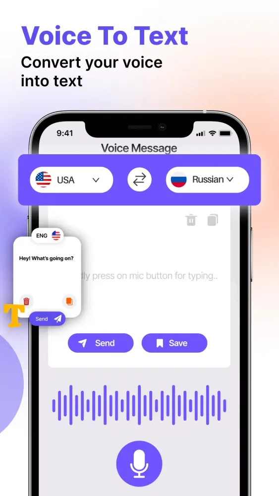 Voice to text: Write by voice Screenshots