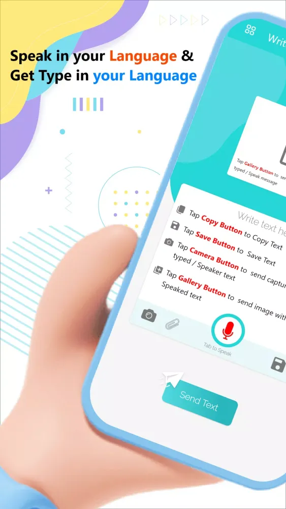 Capturas de pantalla de Write sms by Voice all languag
