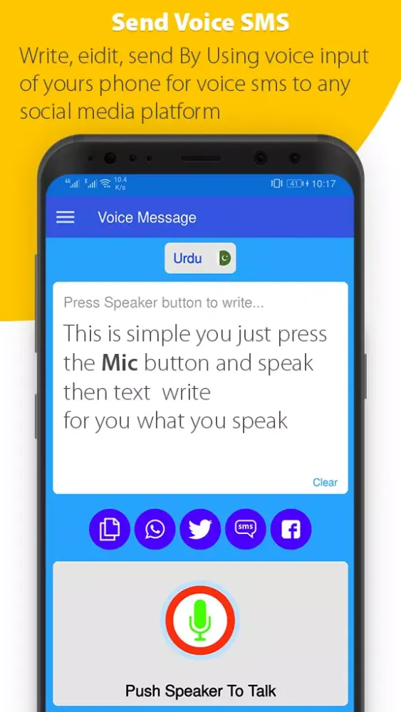 Capturas de pantalla de Write sms by Voice all languag