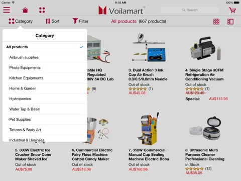 Screenshot di Voilamart iPad 